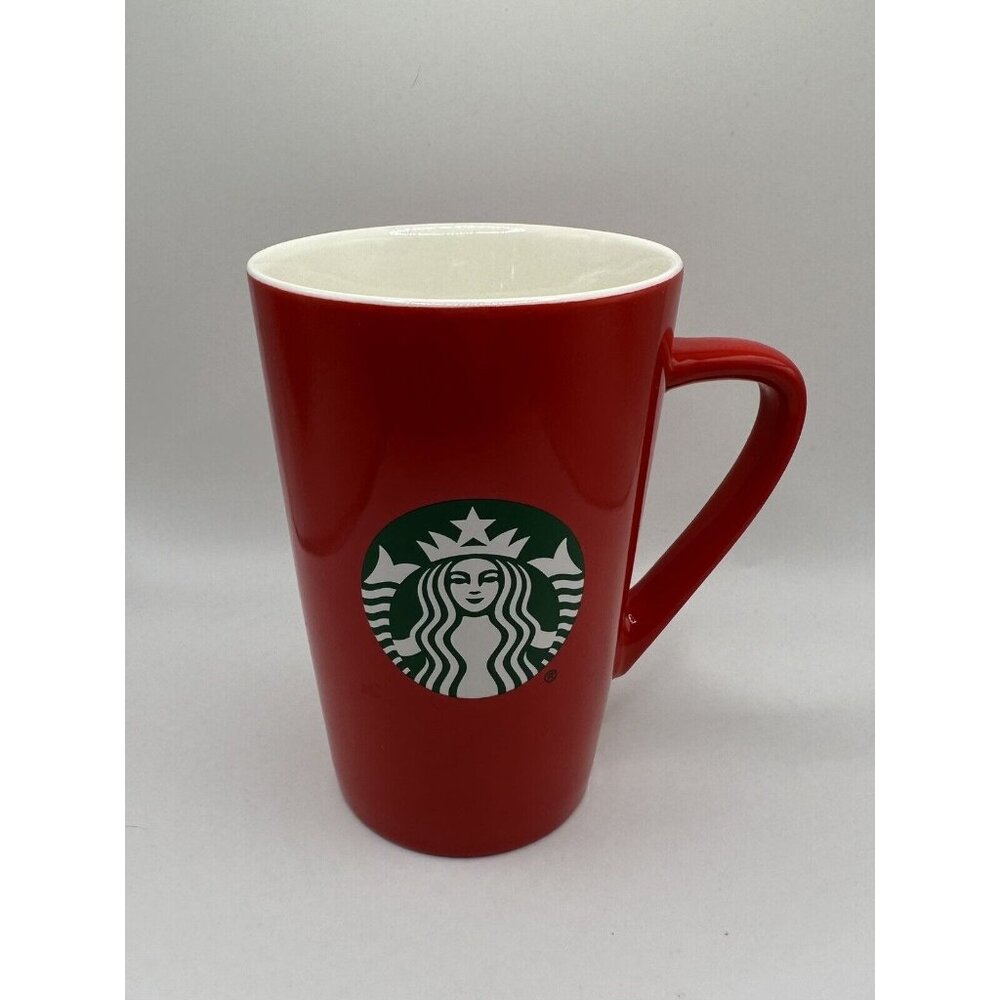 2021 Red‎ Starbucks 5” Tall Mug, Christmas Holiday, Mermaid Siren Logo